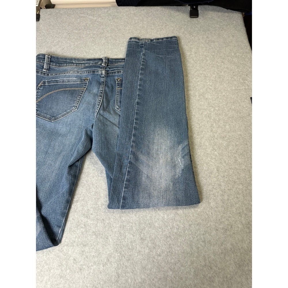 Route 66 Skinny Jeans Medium Wash Distressed Women Size 8 - Picture 5 of 10